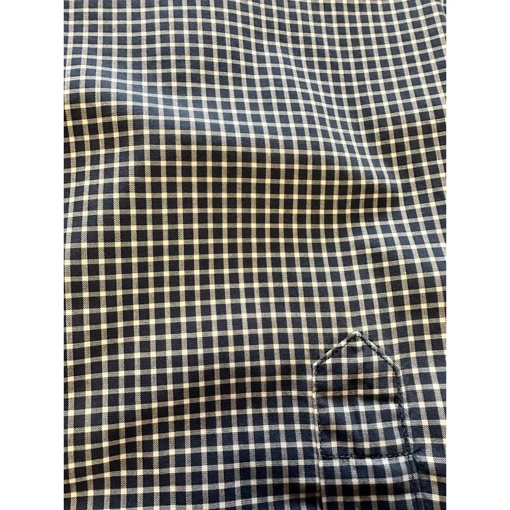 LL Bean Shirt Men's Large Regular Blue Wrinkle Resist Long Sleeve Button Down